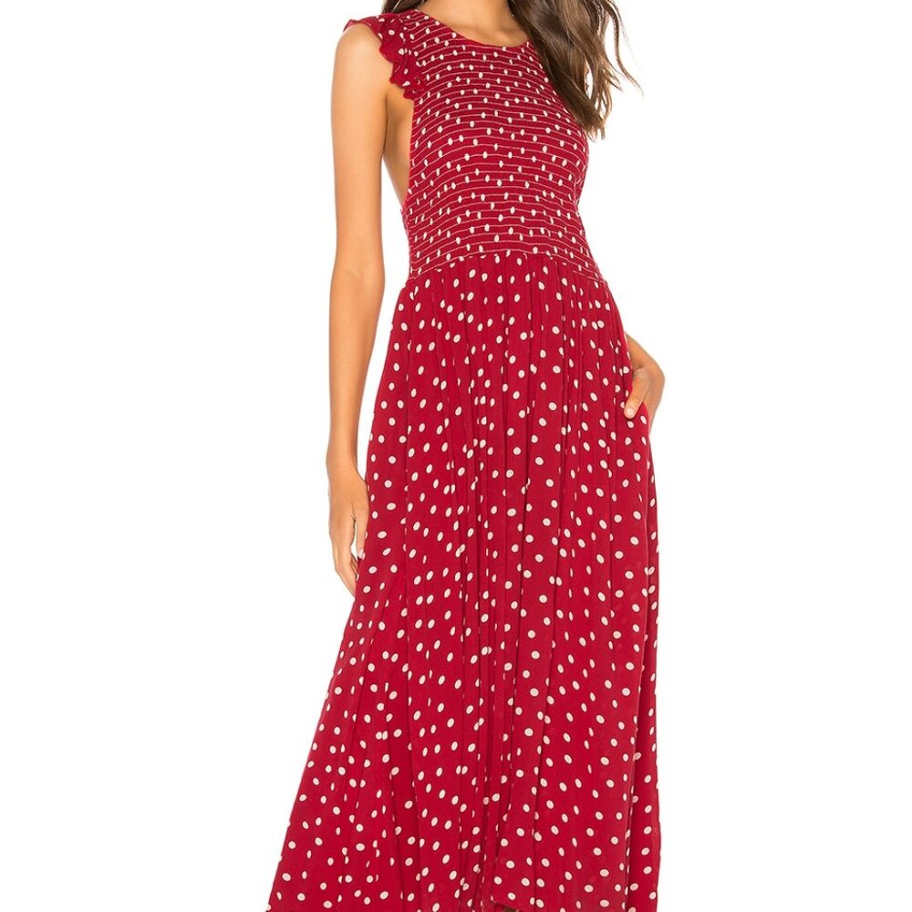 Free People | Chambray Butterflies Midi Dress